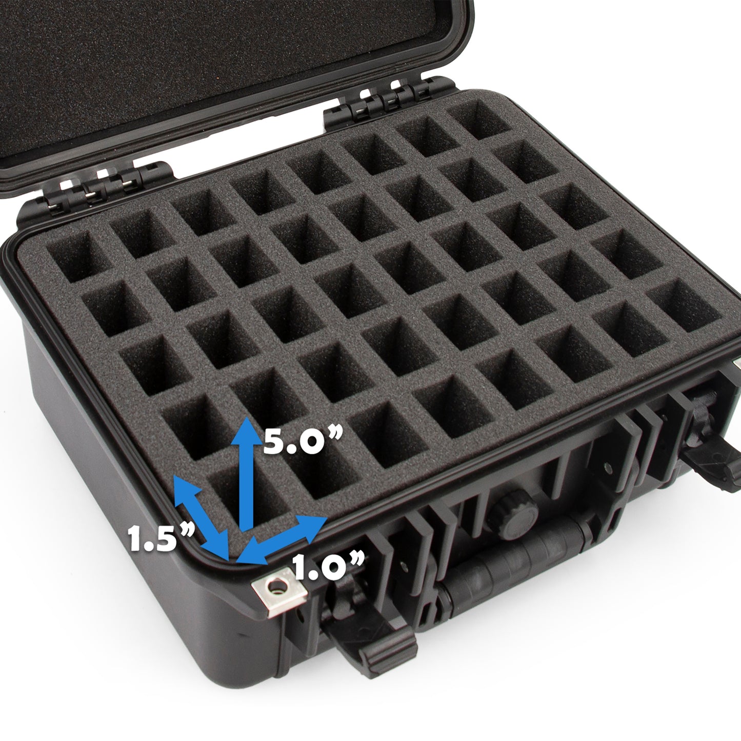N Scale Model Train Storage Case – Hard Shell Train Storage Box Holds 40 N Gauge Trains, Waterproof Train Storage Case for Model Train Transport