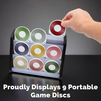 UMD Disc Holder & Display Stand – Organizer Tower Compatible with PSP 1000, 2000, 3000 Games, Holds 9 PSP Games - Sturdy Collector Storage Case