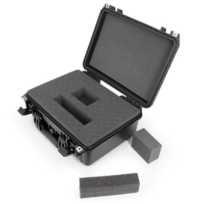 16" Waterproof Hard Case with Customizable Foam for Portable Electronics, Tools and Accessories - Hard Shell Plastic Case with Pre-Diced Foam Interior