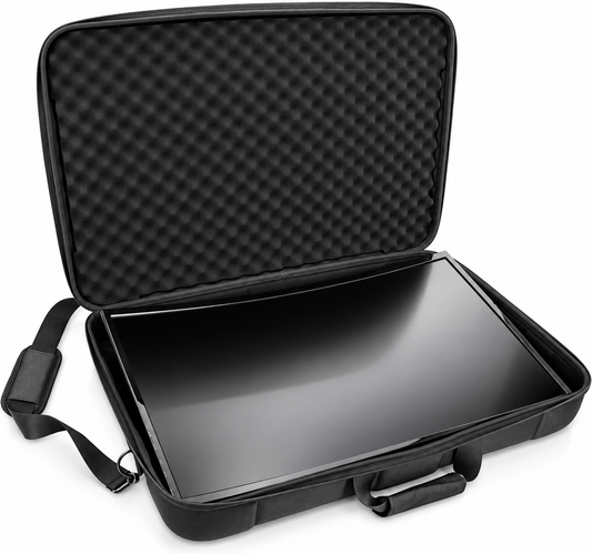 Portable Monitor Case Fits 24–29 Inch Gaming Monitors or Laptops – Hard Shell EVA Screen Cover with Padding & Accessory Storage for 24” & 27” Displays