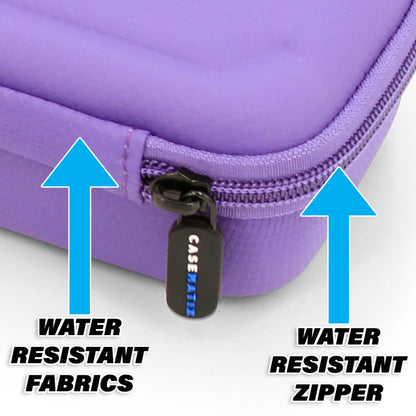 Compact Storage Case Compatible with Moonbird Moonbuddy Guided Meditation and Breathing Device, USB-C Cable and More - Includes Purple Case Only