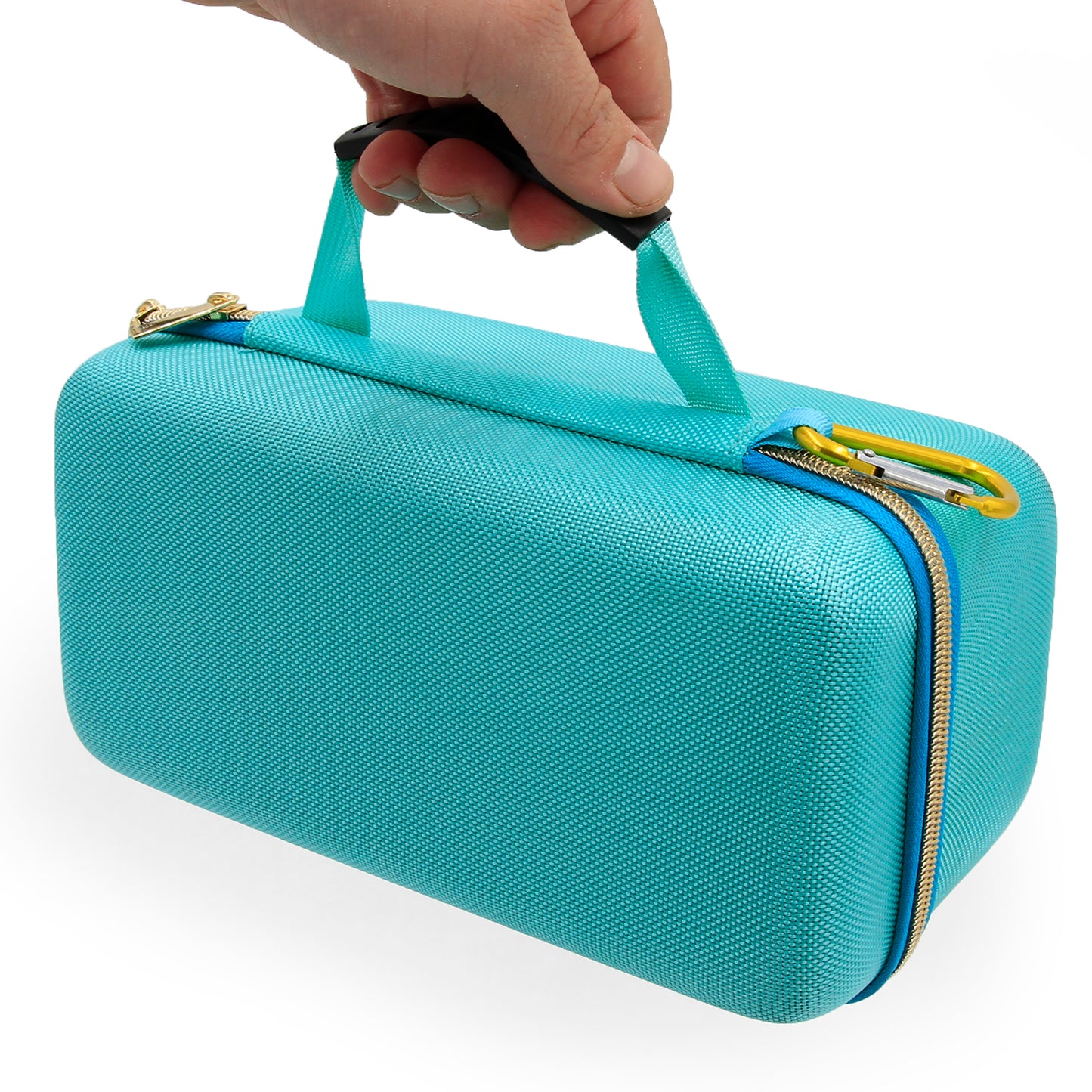 Carrying Case Compatible with NIIMBOT M2 Thermal Transfer Label Maker, Label Rolls & Accessories, Hard Shell Travel Storage Case, Turquoise