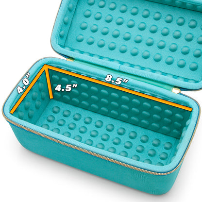Carrying Case Compatible with NIIMBOT M2 Thermal Transfer Label Maker, Label Rolls & Accessories, Hard Shell Travel Storage Case, Turquoise
