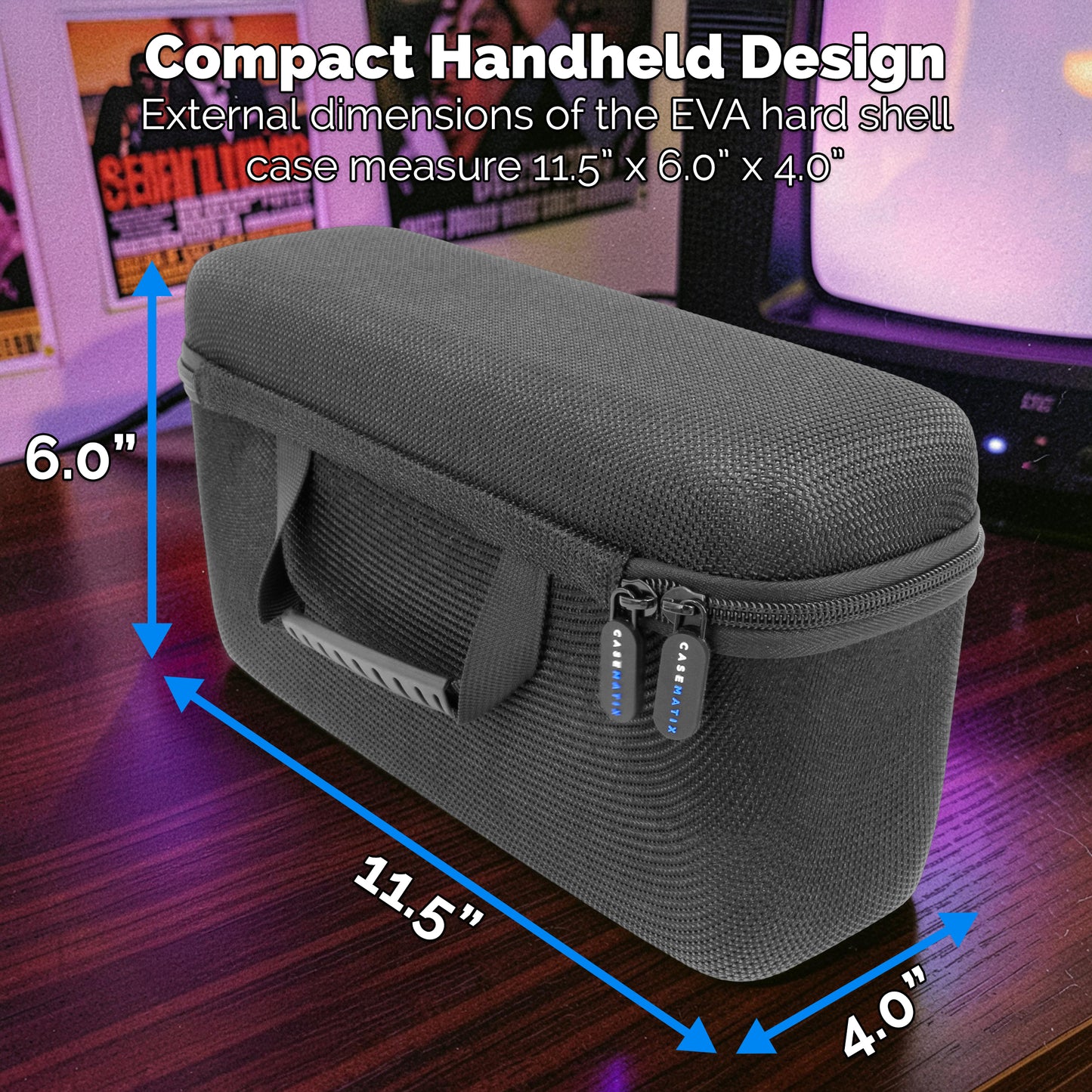 N64 Game Cartridge Storage Case Compatible with 12 Nintendo 64 Game Cartridges, Retro Video Game Organizer with Padded Game Holder