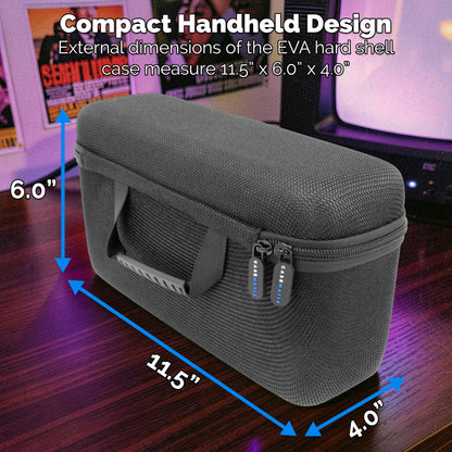 Game Cartridge Storage Case Compatible with Atari 2600 Cartridges, Holds 12 Retro Video Game Cartridges, Organizer with Padded Slots