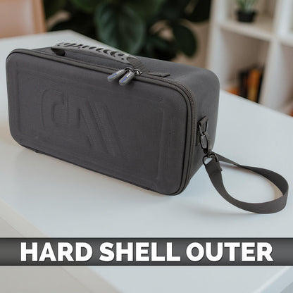 Carrying Case Compatible with Dyson Supersonic Origin Hair Dryer - Hard Shell Travel Storage Case with Foam, Accessory Pocket, Strap and Handle