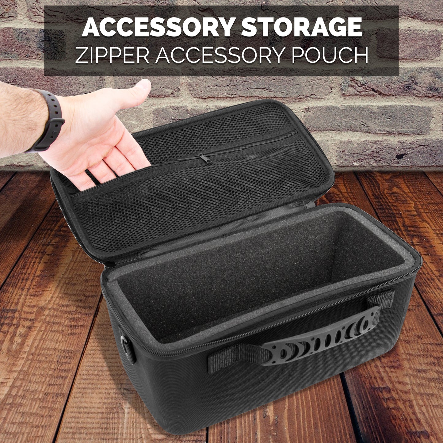 Carrying Case Compatible with Dyson Supersonic Origin Hair Dryer - Hard Shell Travel Storage Case with Foam, Accessory Pocket, Strap and Handle