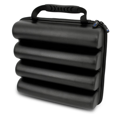 Wireless Microphone Case Compatible with Four Microphones Up To 10.75" by Sennheiser, Shure and More - Mic Case for Travel with Lid Storage