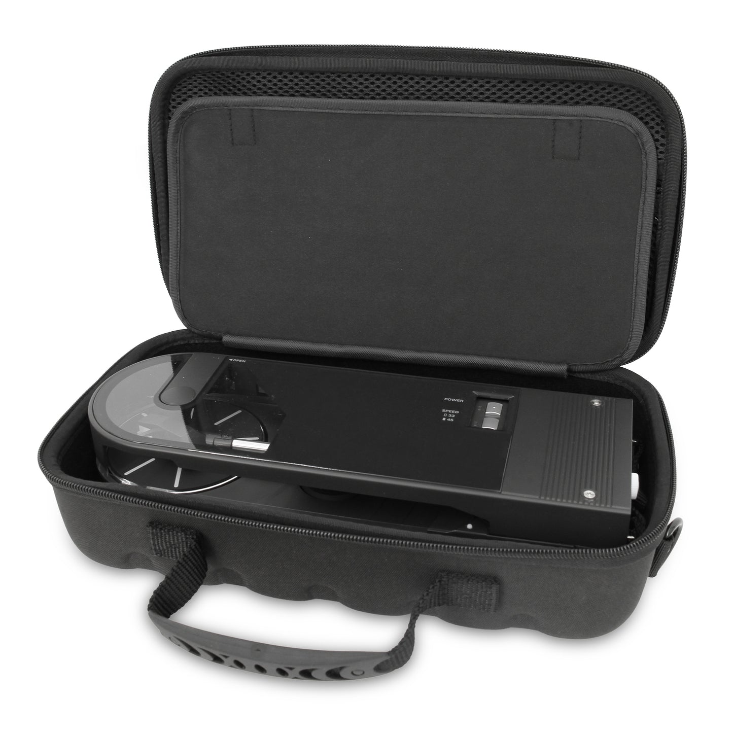 Audio-Technica Sound Burger Case - Protective Travel Case for AT-SB727 Portable Turntable - Black