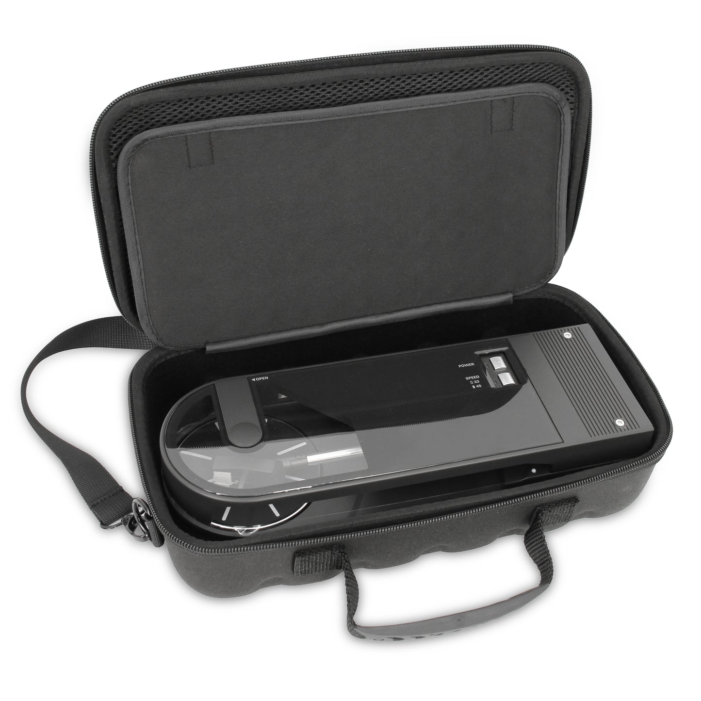 Audio-Technica Sound Burger Case - Protective Travel Case for AT-SB727 Portable Turntable - Black