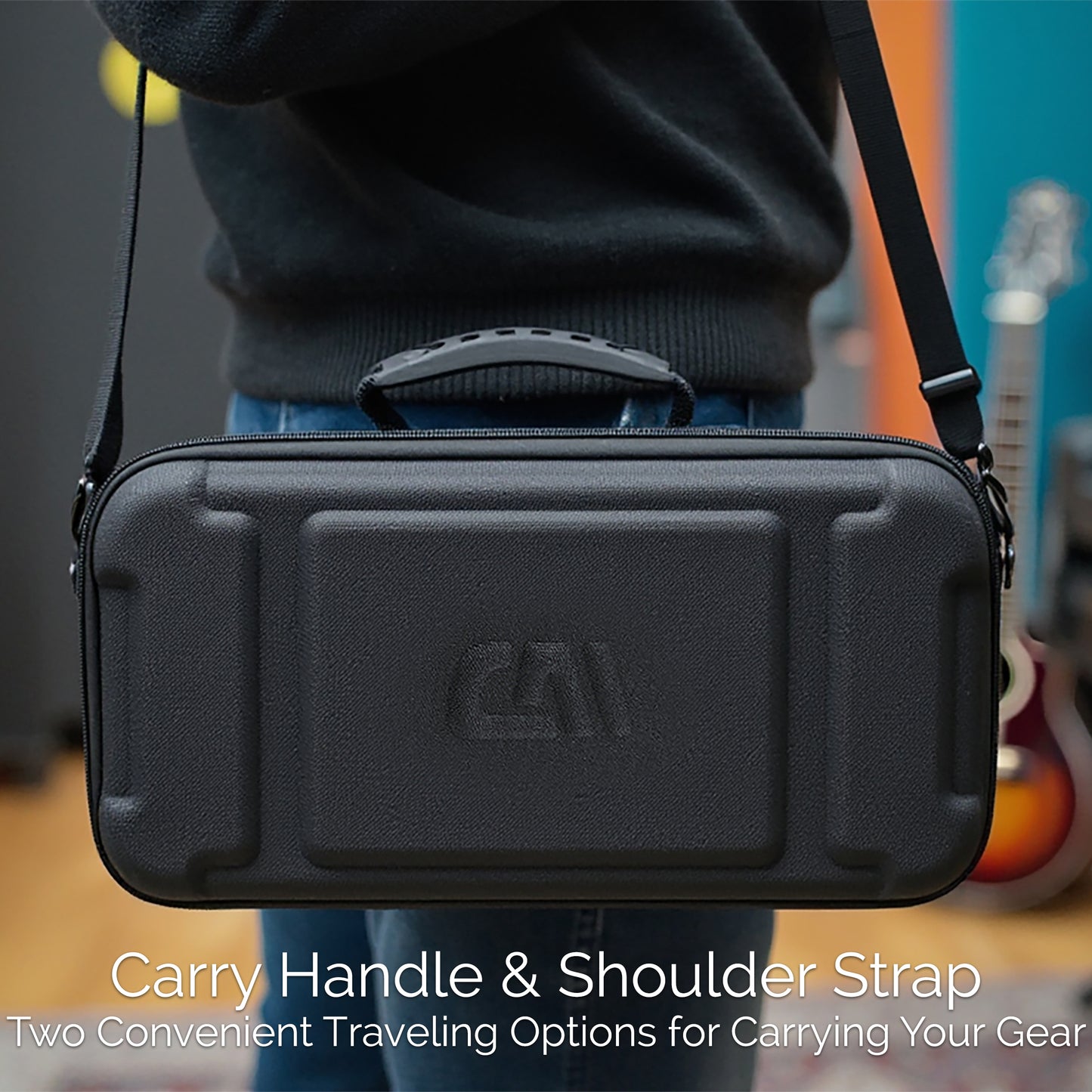 Travel Case Compatible with RODE RODECaster Video S All-in-One Audio/Video Console – Protective Carry Bag with Shoulder Strap for Podcasters