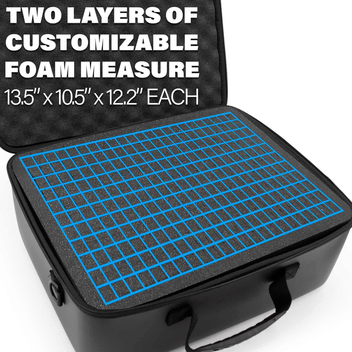 Travel Case Compatible with Hercules DJControl Inpulse 200 MK2 DJ Controller in Dual Layer Customizable Foam - Includes Carry Case Only