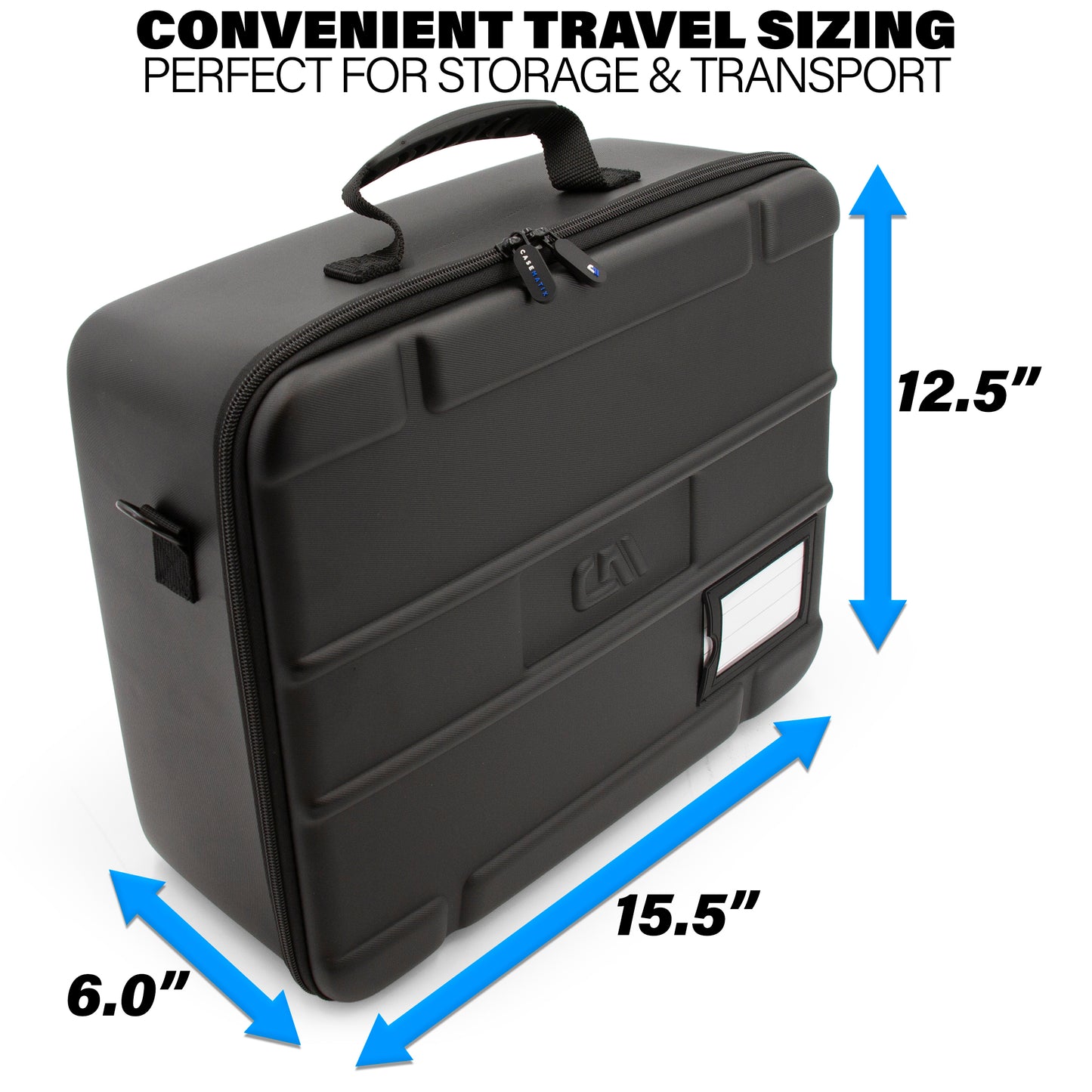 Travel Case Compatible with Hercules DJControl Inpulse 200 MK2 DJ Controller in Dual Layer Customizable Foam - Includes Carry Case Only