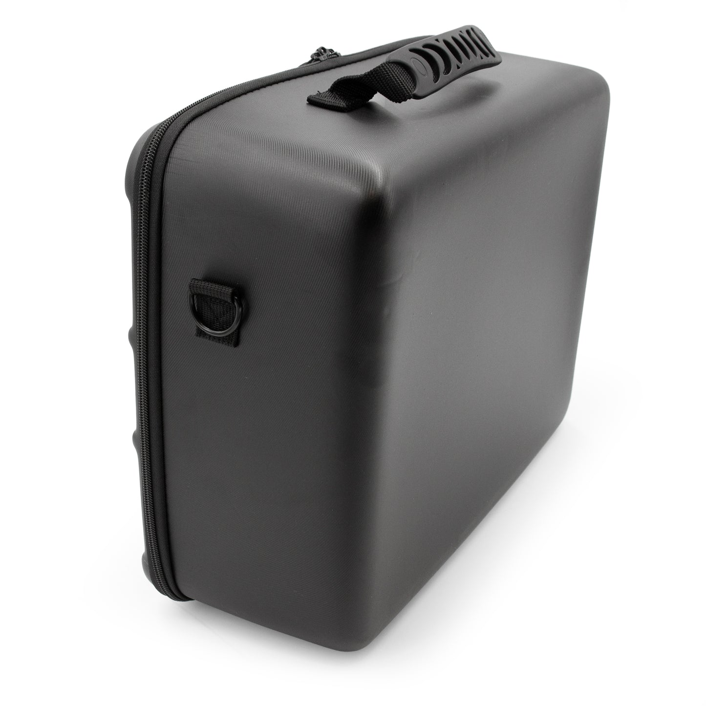 Hard Shell Case with 2 Customizable Pluck Foam Inserts - 15" Protective Case with Stacking Foam Trays & Shoulder Strap for Electronics, Tools & More