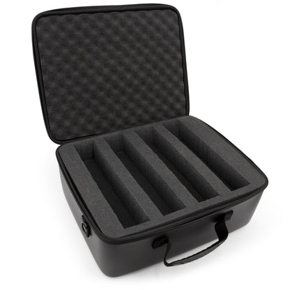 Wireless Microphone Case With Foam Compatible With 8 Sennheiser, Shure Wireless Mic System Microphones, Receivers and More