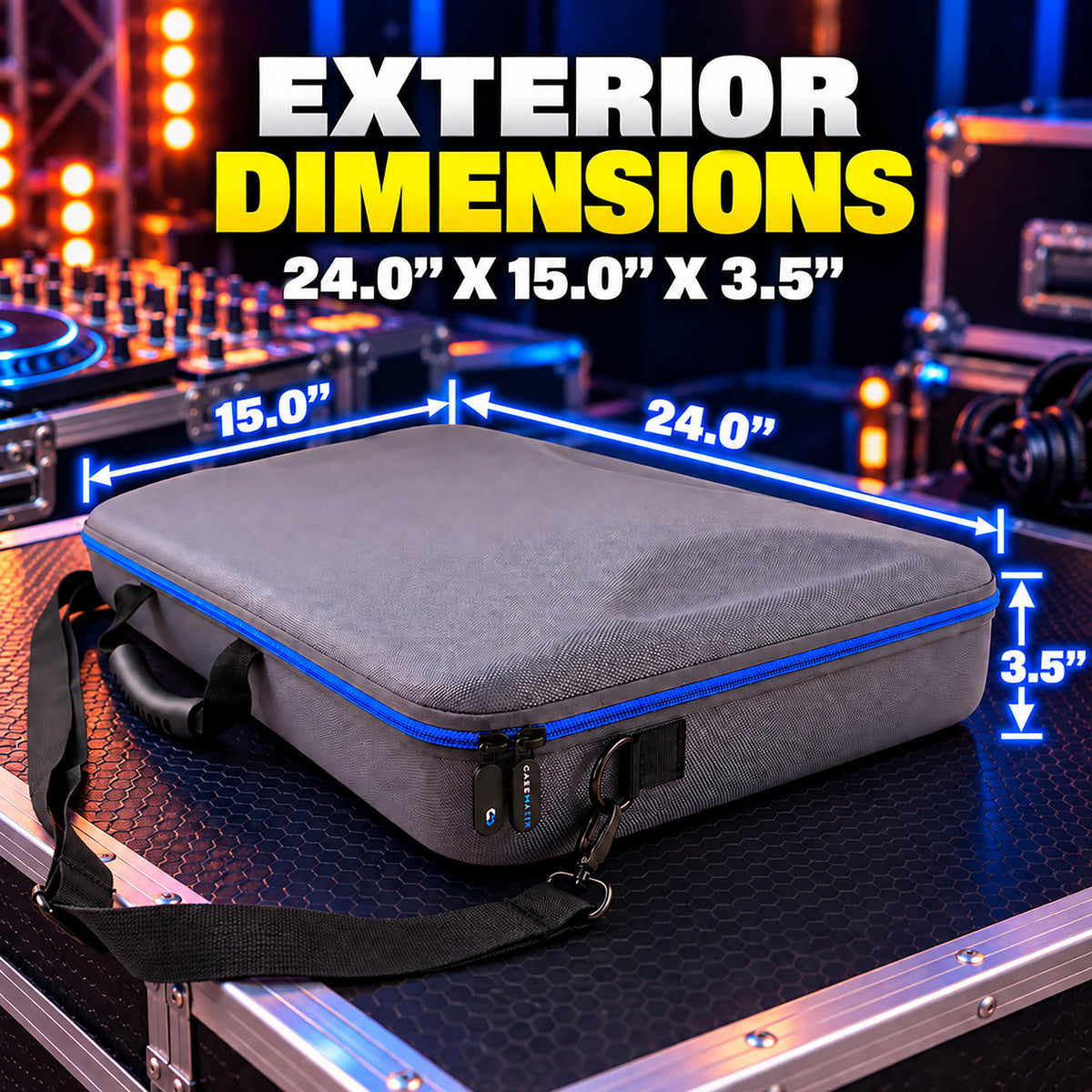 Protective DJ Case Compatible with Numark Mixstream Pro Plus, NV2 Serato DJ Controllers - Includes Case Only