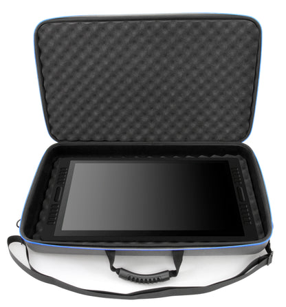 Graphics Tablet Case Compatible with Huion Kamvas 20/22 Plus Drawing Tablet - Hard Shell EVA Protection with Convoluted Foam and Shoulder Strap
