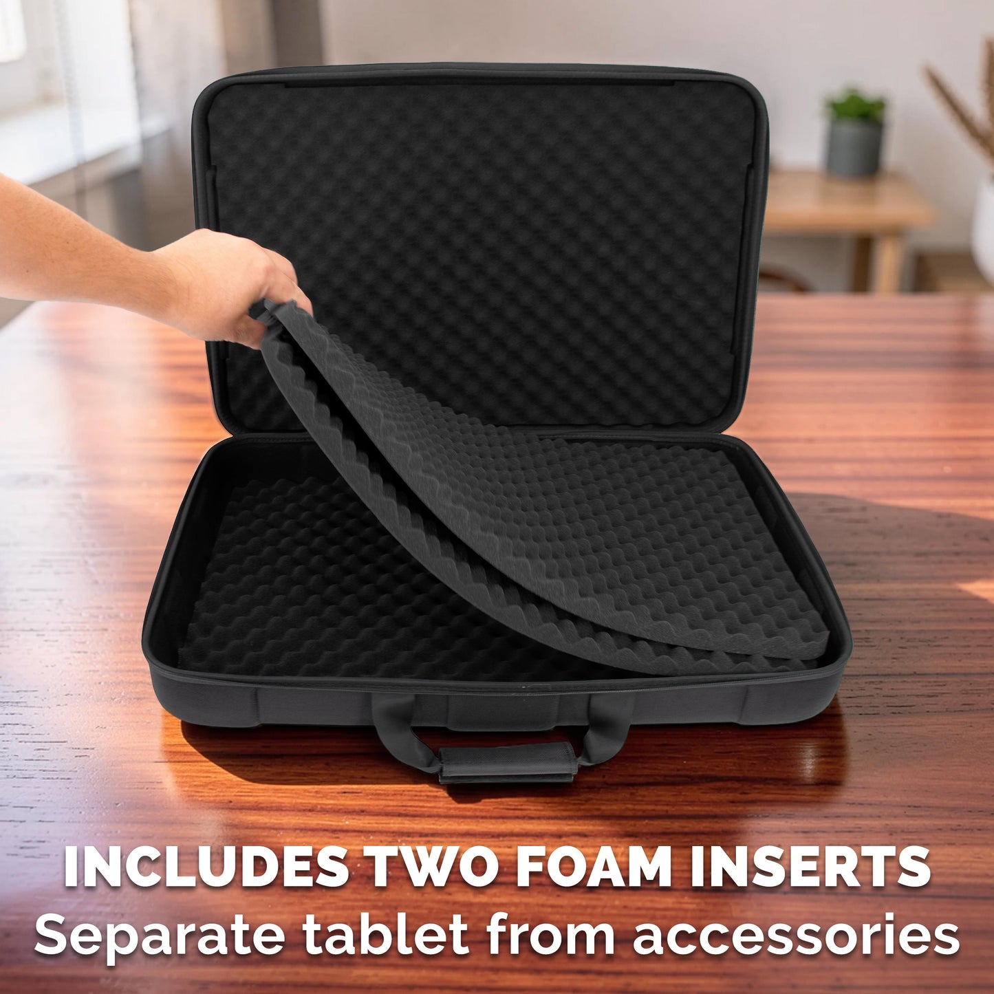 Protective Carrying Case Compatible with Wacom Cintiq Pro 27 Creative Pen Display Graphic Drawing Monitor - Travel Case with Strap and Padded Foam