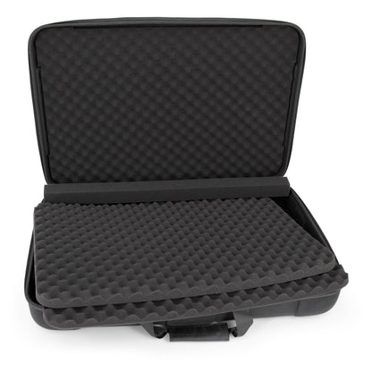 DJ Controller Mixer Gig Bag – Hard Shell Travel Case with Storage, Fits Most DJ Controllers up to 25"x17"x3.5", Portable Carry Case for DJ Gear