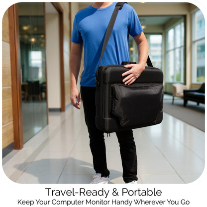 Protective Carrying Case Compatible with LG StanbyME 27-Inch Portable Touchscreen Monitor - Shockproof Monitor Storage Bag, Does Not Fit Stand