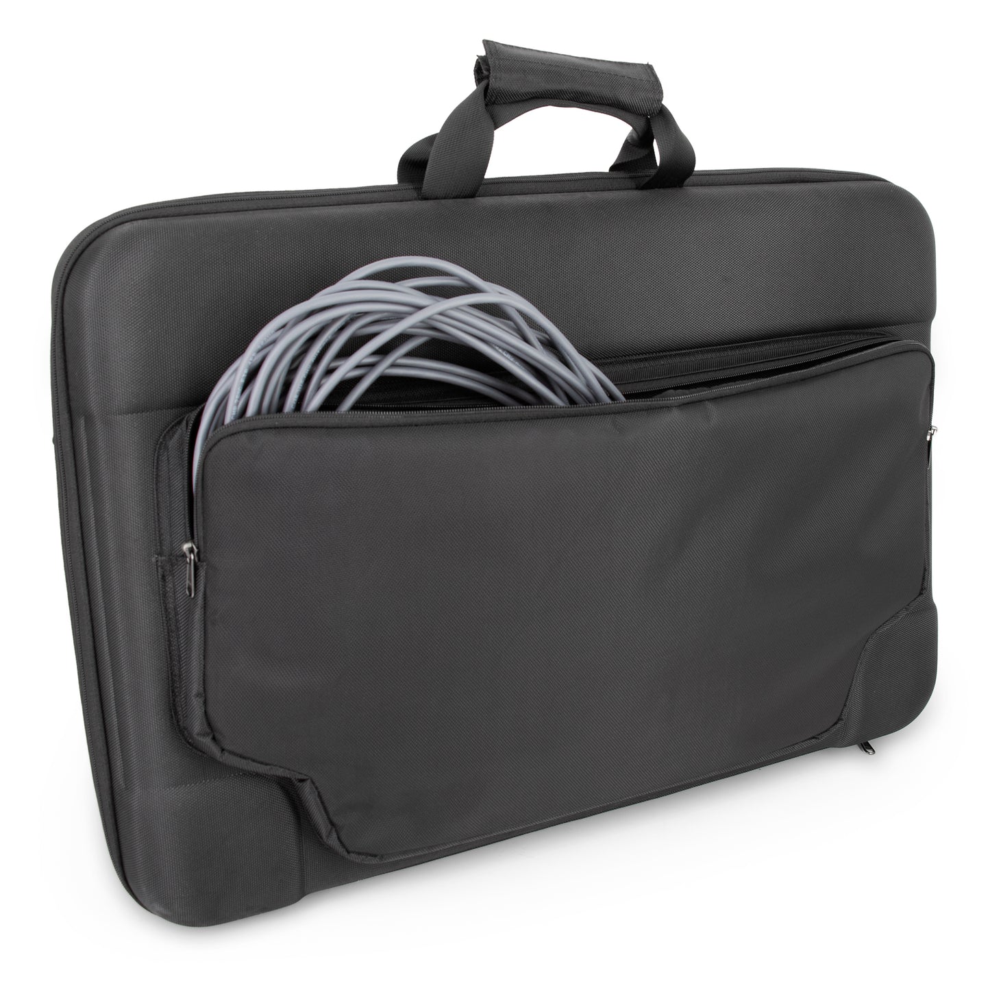 Portable Monitor Case Fits 24–29 Inch Gaming Monitors or Laptops – Hard Shell EVA Screen Cover with Padding & Accessory Storage for 24” & 27” Displays
