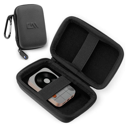 Carrying Case Compatible with Fosi Audio MD3 Portable DAC Headphone Amplifier - Hard Shell EVA Travel Case with Carabiner, Black