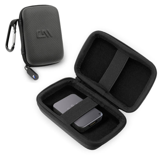 Golf Tracker Carrying Case Compatible with Arccos Air Game Tracker - Compact Hard Shell Golf GPS Travel Case with Carabiner Clip