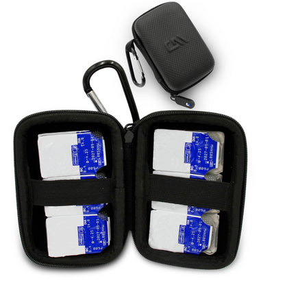 Travel Case for Contact Lenses Fits 12 Daily Disposable Contacts in a Compact Dual-Sided Storage Case - Includes Contact Lens Case Only