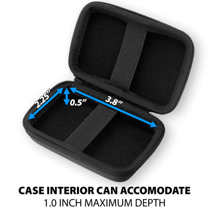 Golf Tracker Carrying Case Compatible with Arccos Air Game Tracker - Compact Hard Shell Golf GPS Travel Case with Carabiner Clip