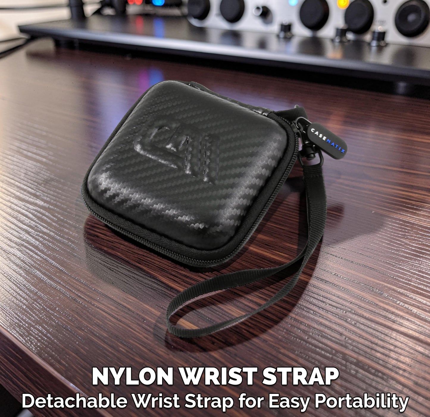 Carry Case Compatible with Mighty 3 Spotify & Amazon Music Player – Hard Shell Travel Case for Portable Offline Music Player with Accessory Pocket