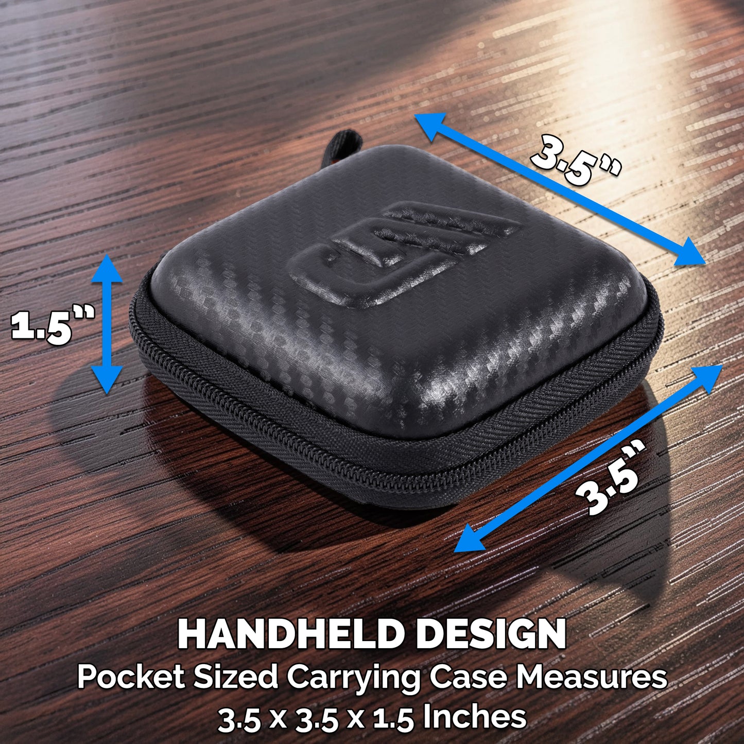 Carry Case Compatible with Mighty 3 Spotify & Amazon Music Player – Hard Shell Travel Case for Portable Offline Music Player with Accessory Pocket