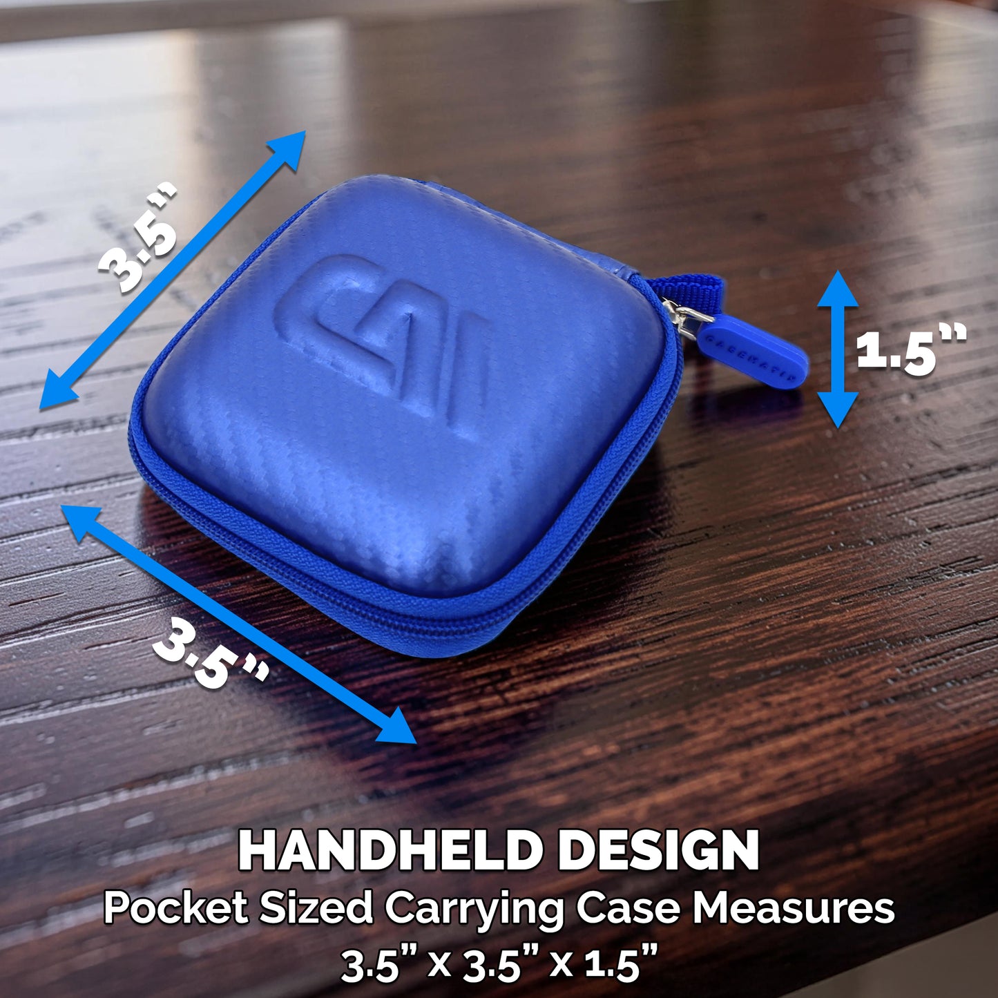 Carrying Case Compatible with Logitech Mobi Fold Foldable Wireless Mouse – Hard Shell EVA Travel Case with Accessory Pocket, Blue