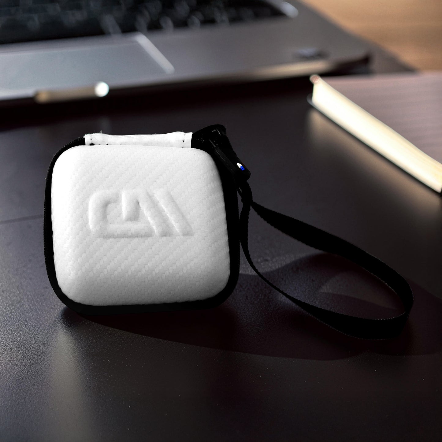 Carrying Case Compatible with Logitech Mobi Fold Foldable Wireless Mouse – Hard Shell EVA Travel Case with Accessory Pocket, White