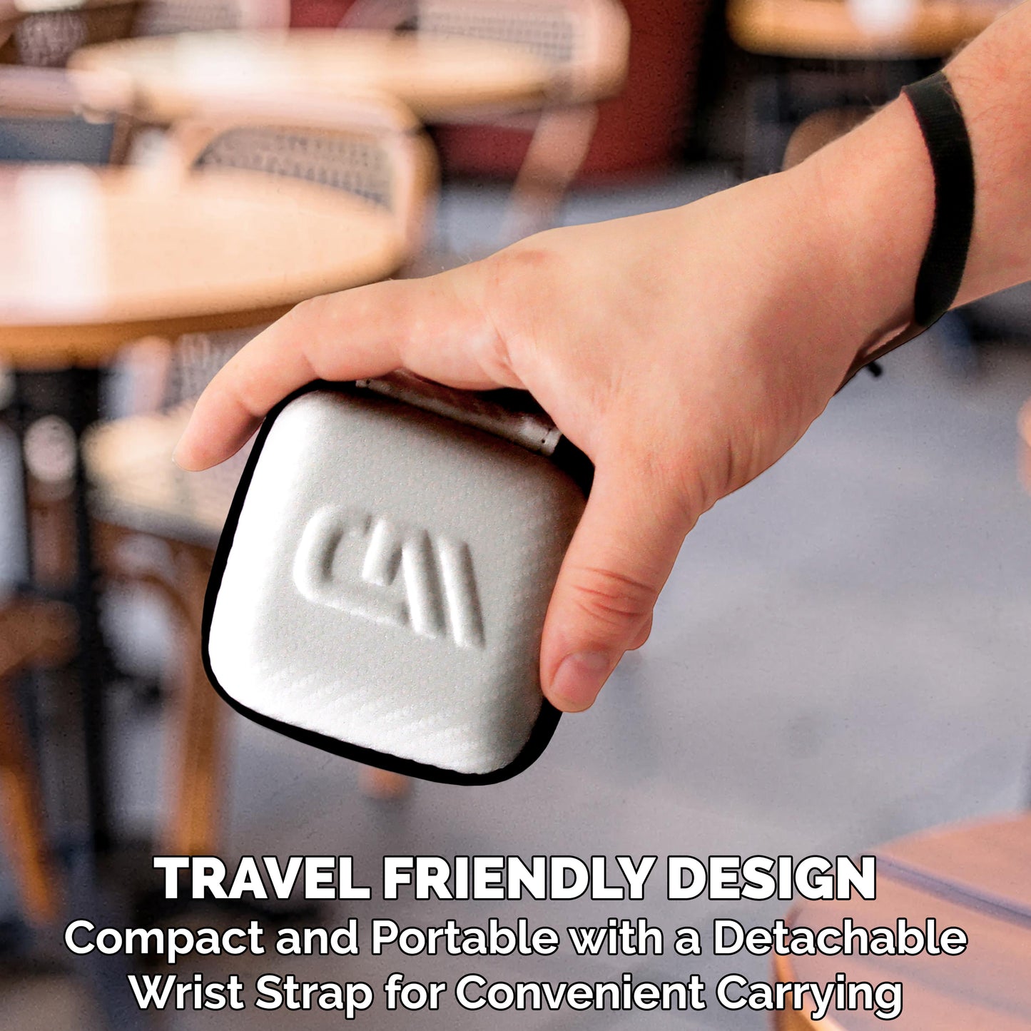 Carrying Case Compatible with Logitech Mobi Fold Foldable Wireless Mouse – Hard Shell EVA Travel Case with Accessory Pocket, White