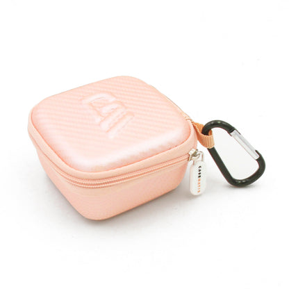 Hard Shell Travel Case Compatible with Bitzee Interactive Digital Pet -Carry Case Only with Carabiner - Rose Gold