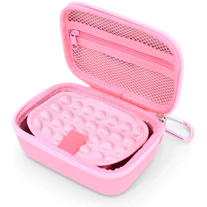 Carry Case Compatible with The Moonbird Moonbuddy Guided Meditation and Breathing Device, USB-C Cable and More - Includes Pink Case Only