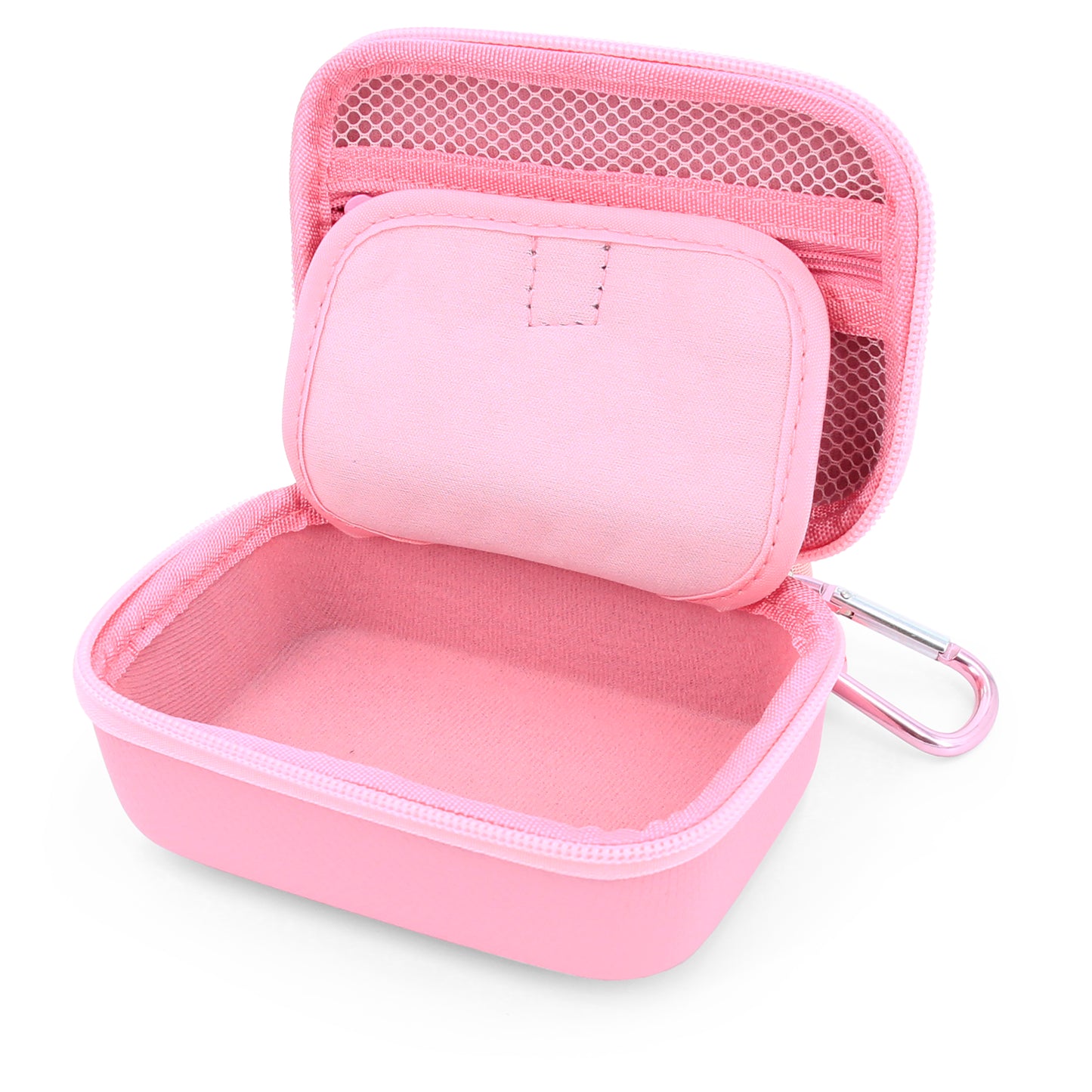 Carry Case Compatible with The Moonbird Moonbuddy Guided Meditation and Breathing Device, USB-C Cable and More - Includes Pink Case Only