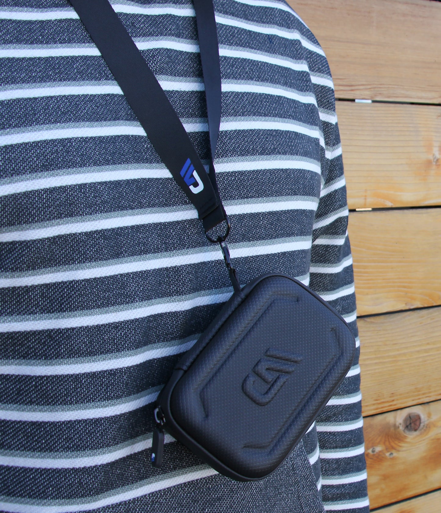 Travel Case Compatible with Zoleo Satellite Communicator - Includes Hard Shell Case with Wrist Strap for Satellite Messenger, Black