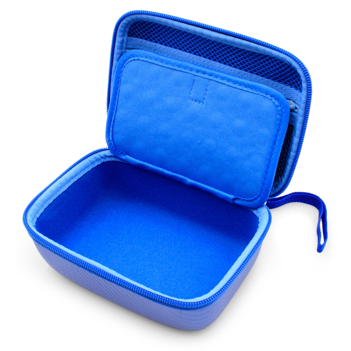 7" Hard Shell EVA Travel Case with Wrist Strap and Padded Divider - Fits Accessories up to 6.5" x 4" x 2"