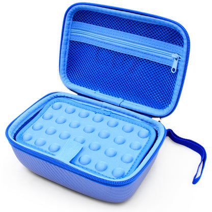 7" Hard Shell EVA Travel Case with Wrist Strap and Padded Divider - Fits Accessories up to 6.5" x 4" x 2"