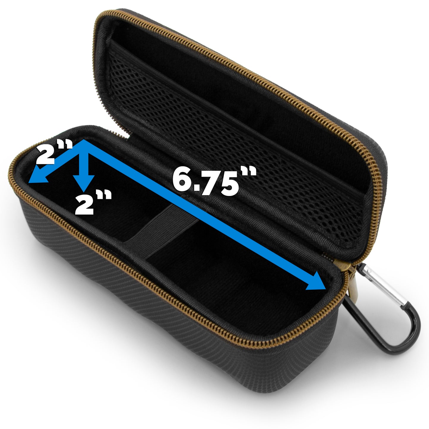 Electronics Carrying Case Compatible with OptiSigns OptiStick Digital Signage Player – Hard Shell EVA Storage with Accessory Pocket & Carabiner