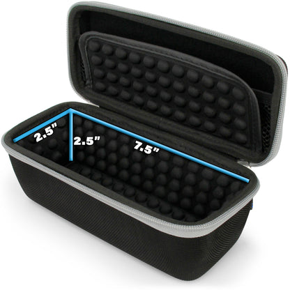 Hard Case Compatible with Airmoto Tire Inflator Portable Air Compressor and Other Portable Air Pumps Up to 7.5" x 2.5" x 2.5"- Case Only