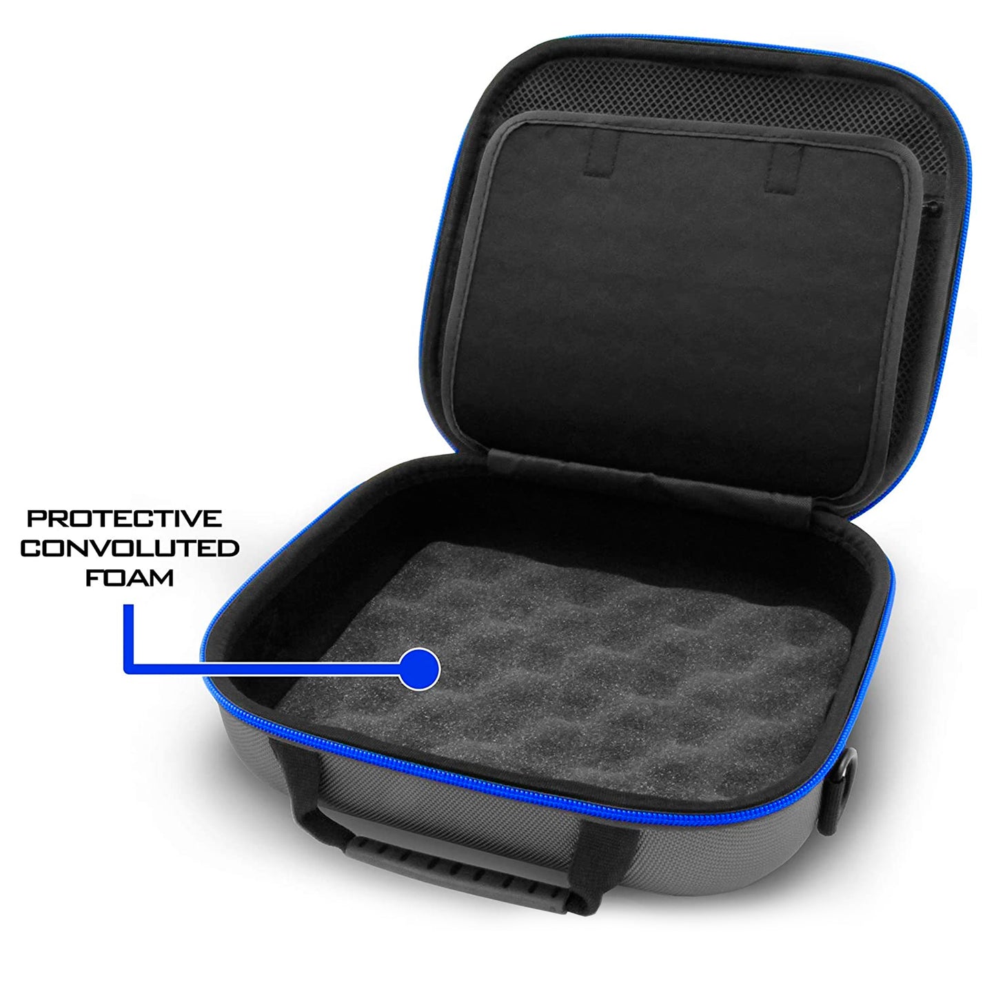 Carrying Case Compatible with Oxiline Pressure XS Pro Blood Pressure Monitor – Hard Shell Travel Case with Strap, Accessory Pocket, and Carry Handle