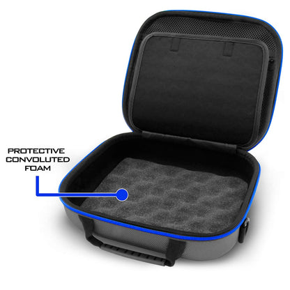 Carrying Case Compatible with Oxiline Pressure XS Pro Blood Pressure Monitor – Hard Shell Travel Case with Strap, Accessory Pocket, and Carry Handle