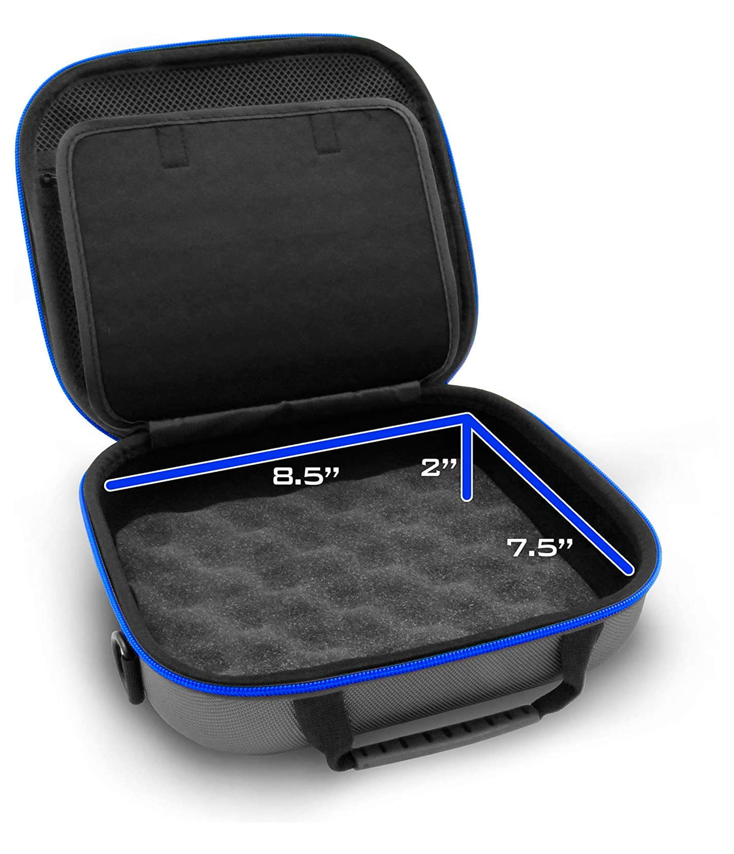Carrying Case Compatible with Oxiline Pressure XS Pro Blood Pressure Monitor – Hard Shell Travel Case with Strap, Accessory Pocket, and Carry Handle