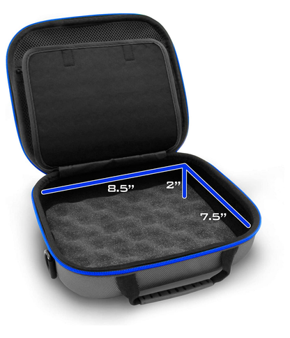 Carrying Case Compatible with Oxiline Pressure XS Pro Blood Pressure Monitor – Hard Shell Travel Case with Strap, Accessory Pocket, and Carry Handle