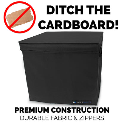 Graded Magazine Storage Case for 25 CGC Slabs, Lightweight Bin with 2 Removable Dividers, Fits Graded Book Slabs up to 14.5" x 10.25"