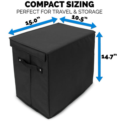 Graded Magazine Storage Case for 25 CGC Slabs, Lightweight Bin with 2 Removable Dividers, Fits Graded Book Slabs up to 14.5" x 10.25"