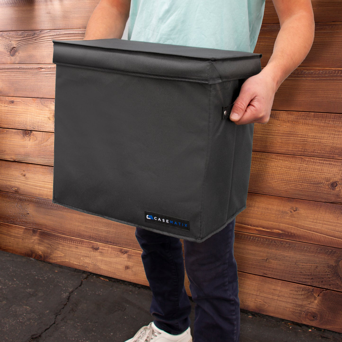 Graded Magazine Storage Case for 25 CGC Slabs, Lightweight Bin with 2 Removable Dividers, Fits Graded Book Slabs up to 14.5" x 10.25"
