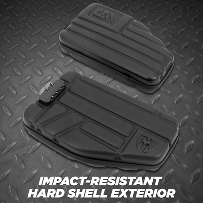 Locking Pistol Case Fits Small to Large 9mm Pistols with Room For Extra Clips and Attachments - Premium Handgun Case with Lock Zippers